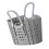 Collapsible Laundry Basket for Home Use, Foldable Dirty Laundry Hamper with Adjustable Handle, Durable Construction Plastic Storage Basket with 2