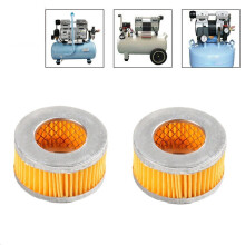 2 Stück Luftkompressor-Schalldämpfer Luftansaugung Silent Oil-Filter Element 65 36 36mm Werkzeugzubehör