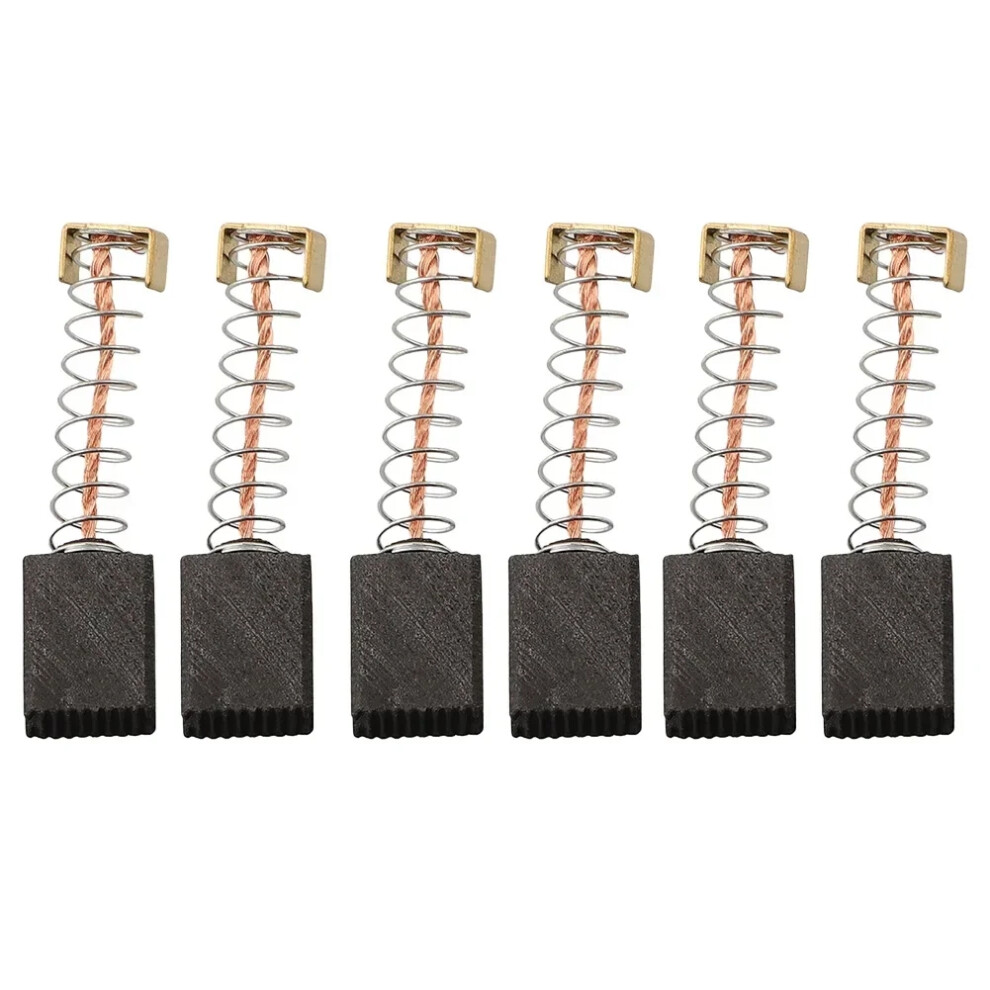 6Pcs 6X10x14mm Carbon Brushes Motor Coal Grinding Coal For Parkside Pbh 1500 A1 Tool Accessories Multi-Tool Professional Tools 6935161471151