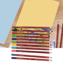 12Pcs Pastel Pencils Set, Wooden Sketching & Painting Art Supplies