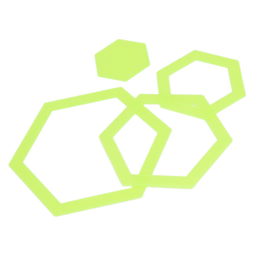 4PCS Set Quilten Hex Vorlage Acryl