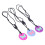 Butterfly Pattern Teething Set - 3 Silicone Toys Safe for Babies 4