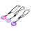 Butterfly Pattern Teething Set - 3 Silicone Toys Safe for Babies 7