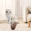 Cat Muzzle BallStyle, Size L, Khaki White, AntiLicking, BitePrevention for Kitten Pets 5
