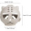 Cat Muzzle BallStyle, Size L, Khaki White, AntiLicking, BitePrevention for Kitten Pets 2