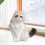 Cat Muzzle BallStyle, Size L, Khaki White, AntiLicking, BitePrevention for Kitten Pets 3