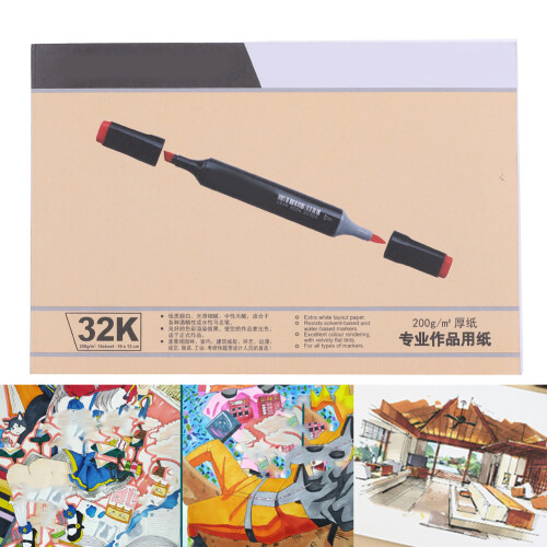 Marker Pad Zeichenpapier Notizbuch Aquarell 2