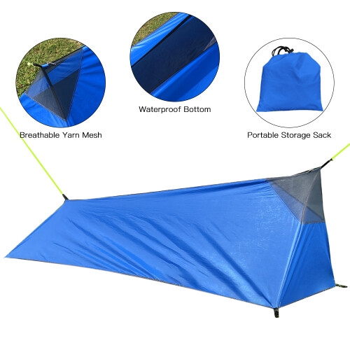 Light Single Camping Tent with Mosquito Net for Outdoor Backpacking 2