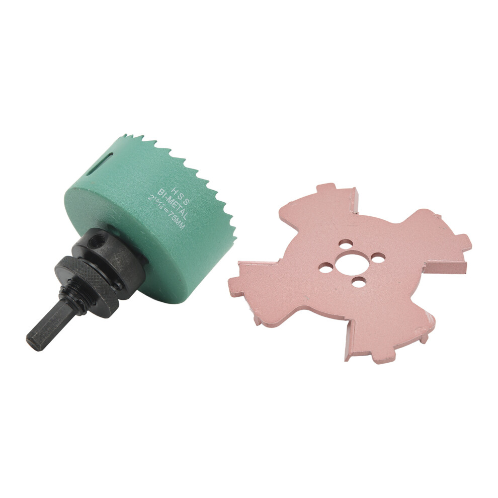 Borderless Spotlight Hole Opener Set 75Mm Alloy Steel Green/Black 4901373431032