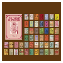 Vintage Aesthetic Scrapbook Kit 50 Pieces, Vintage Paper, Decorative Stationery, Scrapbooking Materials