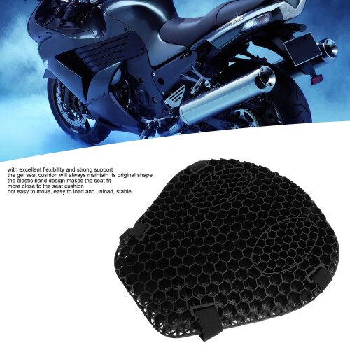3D Gel Seat Pad for Motorcycles - Comfortable Breathable Shockproof 2