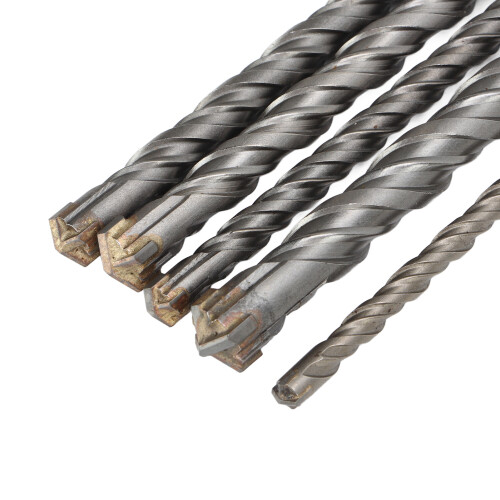 Masonry Drill Bits 5-Pc Set: 6mm to 14mm 210mm Long for Concrete Use 2