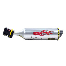 Turbospoke Bicycle Exhaust System with Turbo Motor Bike Accessory