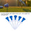 5pcs 85mm Plastic Golf Tees with Adjustable Range & Stability 12