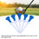 5pcs 85mm Plastic Golf Tees with Adjustable Range & Stability 10