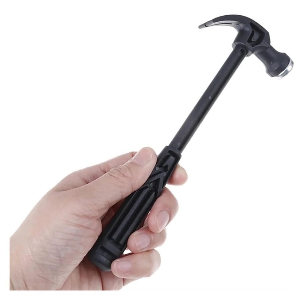Multifunction Mini Claw Hammer Compact Metal Hammer Woodworking Nail Punching Emergency Situations Black 9347817185881