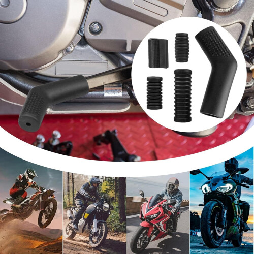 Motorcycle gear shift lever rubber cover, nonslip, protective, flexible 2