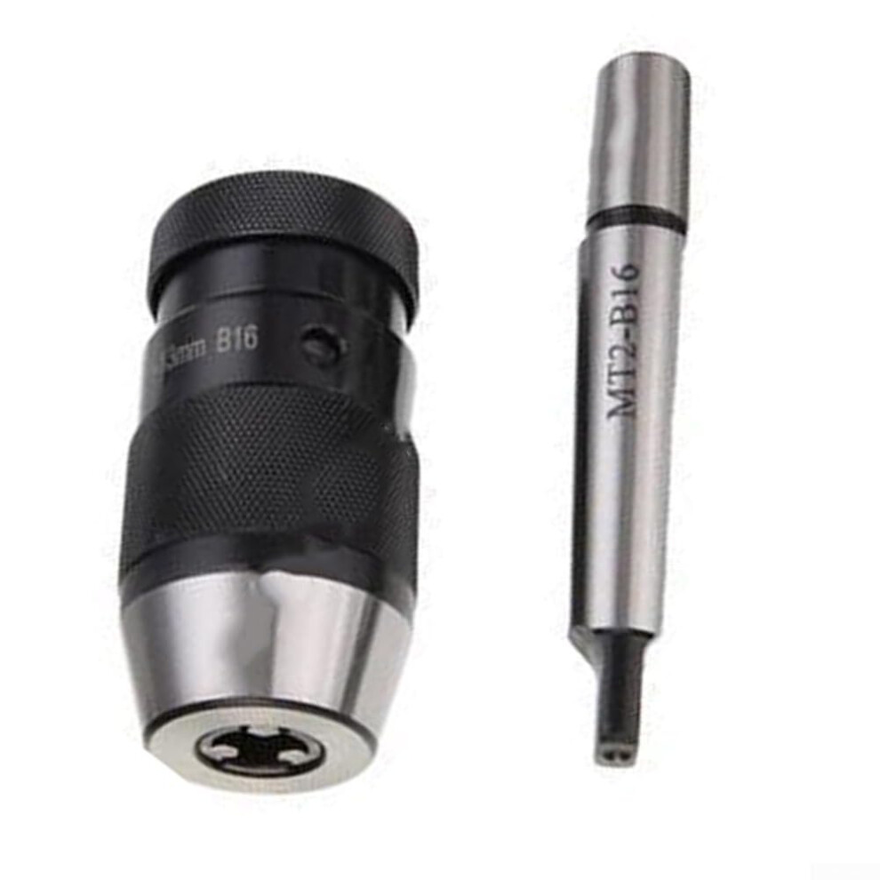 Drill Chuck Mt2b16 Arbor, Self Tightening, Quick Chucking, 116Mm Lathe Chuck Mt2 Shank 9189345342448