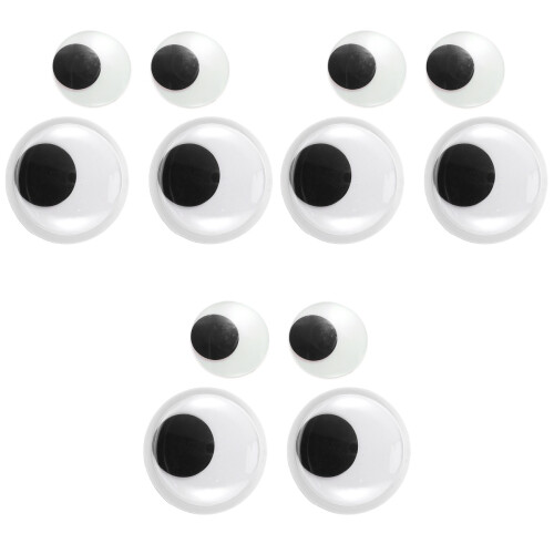 3Sets Wackelaugen Set Bastelaugen Für DIY 2