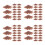 400Pièces Support Mini Arbre Plastique Café Pour Paysage Maquette 6