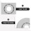 4Pièces Cache- Incendie Inoxydable Argent Pour Plafond 4