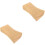 2Pièces Coussin Orthopédique Khaki Bambou Pour Cou 5
