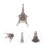 3 Ensembles De Puzzle Transparent En Tour Eiffel 3D 10