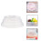 Coperchio Silicone Bianco Antinsetti Piatto Casa Pratico 6