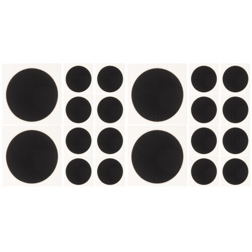 20Pièces Patchs Renforcés Noir Outils Réparation 2
