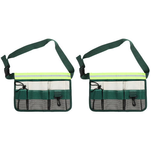 2Pièces Ceinture De Taille Ajustable En Oxford Vert Pour Jardin 2