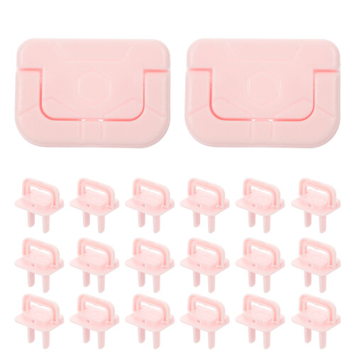 60Pièces Protège-Prises Maison Rose Bébé PP 1