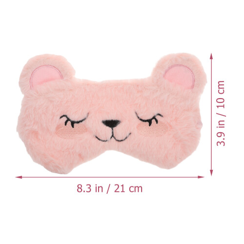 2 Pièces Masques Pour Yeux En Peluche Dessins 1