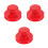 3Pièces De Levage Caoutchouc Rouge Pour Bols Chantants Sûrs 7