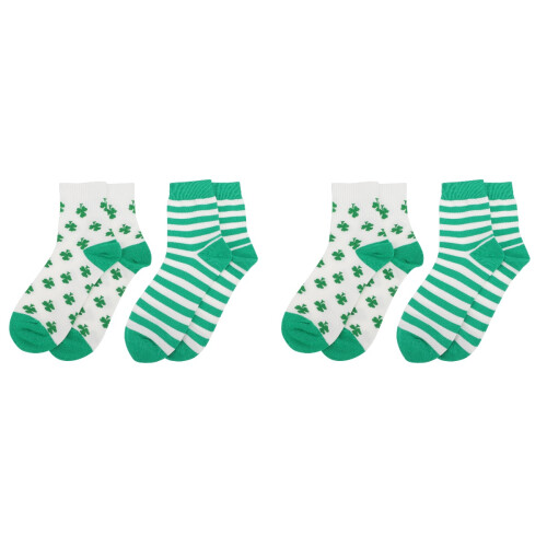 4Paires Douces Saint Patrick En Coton Chaudes Pour L'hiver 1