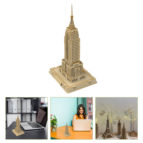 1 Set Enfants Puzzle 3D En Bois Éducatif 2