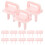 60Pièces Protège-Prises Maison Rose Bébé PP 3