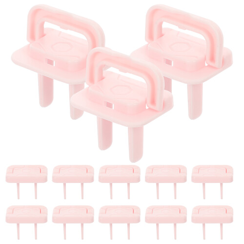 60Pièces Protège-Prises Maison Rose Bébé PP 2
