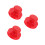 3Pièces De Levage Caoutchouc Rouge Pour Bols Chantants Sûrs 4