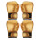 2Paires Boxe Enfants Protection Double Kickboxing Dorés 7