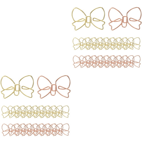 40Pièces Trombone Décoratif Métal Pour Documents Et Notes 2