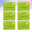 1Paquet 6 Papier Bambou Vert Résistant Doux 3
