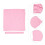 1Ensemble Serviette Enveloppante Bébé Polyester Rose Avec Bandeau Doux 4