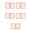 5sets Locker Mirror Vanity Mirror Lens Orange 2pcs*5 4
