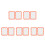 5sets Locker Mirror Vanity Mirror Lens Orange 2pcs*5 7