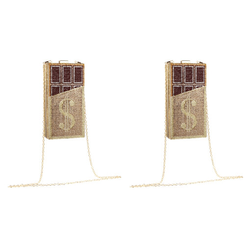 2pcs Chocolate Packet Cocktail Bride Cotton Portable 1