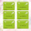 1Paquet 6 Papier Bambou Vert Résistant Doux 9