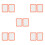 5sets Locker Mirror Vanity Mirror Lens Orange 2pcs*5 5