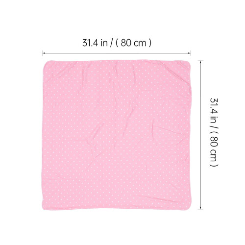 1Ensemble Serviette Enveloppante Bébé Polyester Rose Avec Bandeau Doux 1