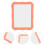 5sets Locker Mirror Vanity Mirror Lens Orange 2pcs*5 11