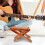 Repose-Pied Guitare En Bambou Réglable Pliant Multifonction 3